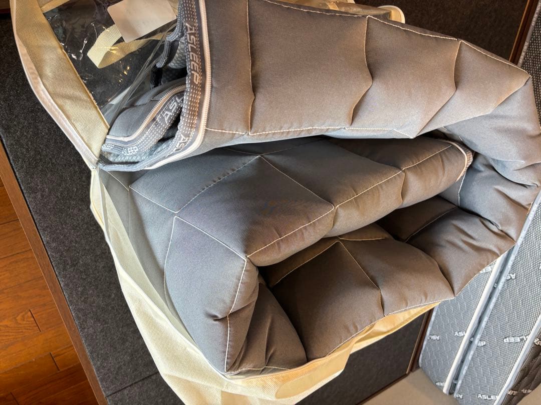 ASLEEP アスリープ ファインレボ マットレスのみ ダブル 夏・冬カバー付