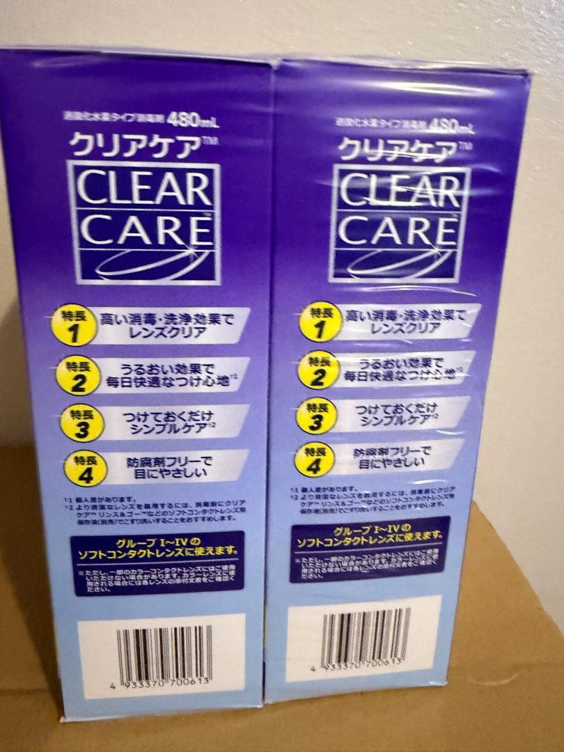 CLEAR CARE ソフトコンタクト洗浄液 480ml12本入り