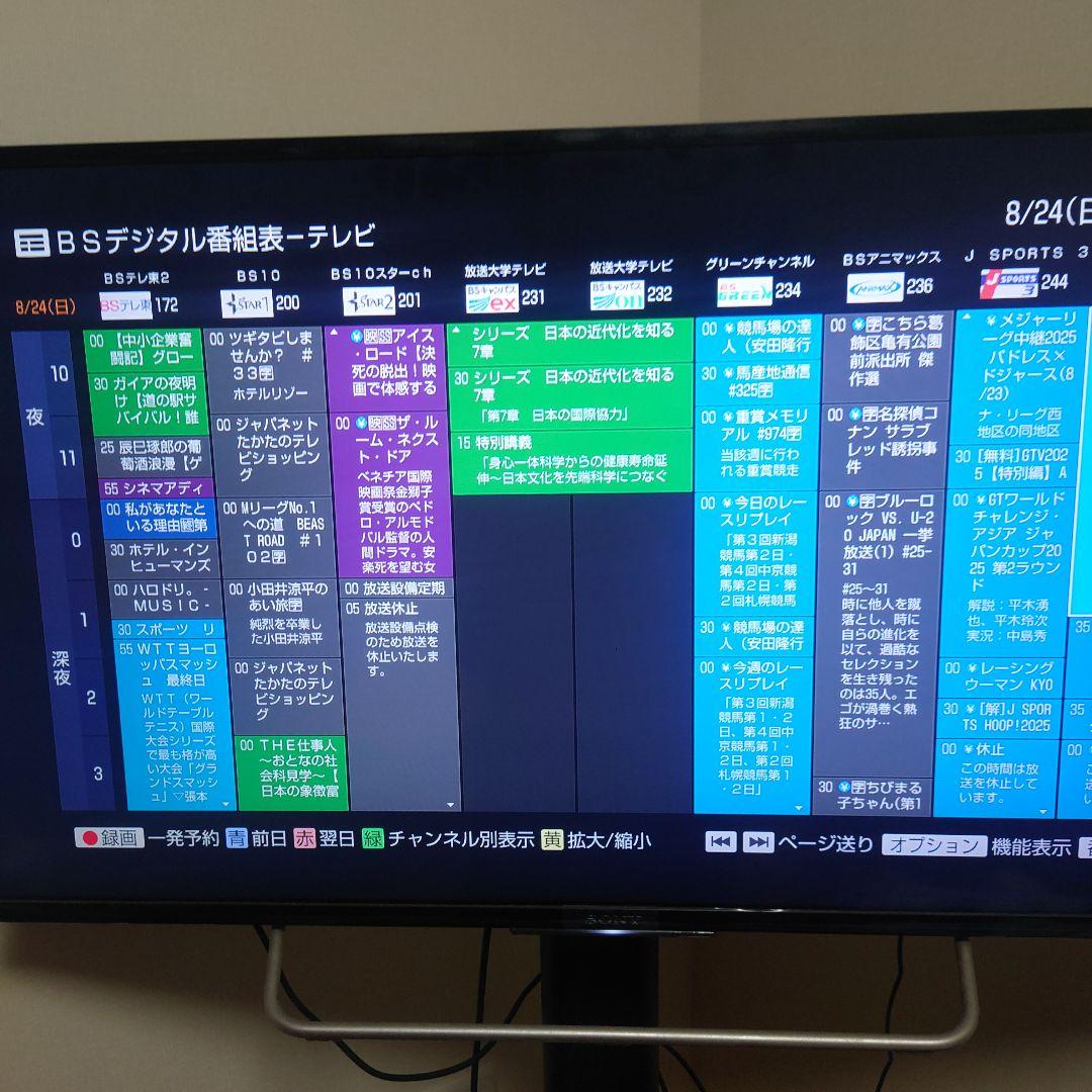 SONY BDZ-EW520 W録画対応 ブルーレイレコーダー　純正リモコン付