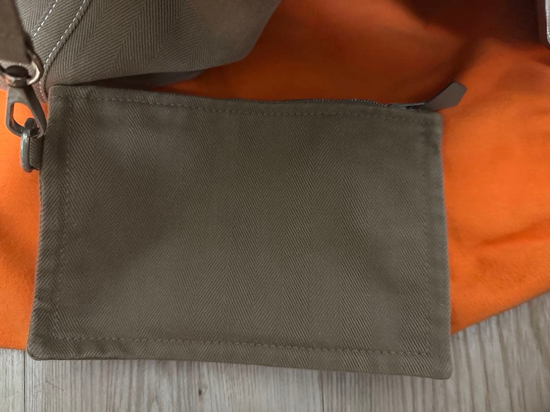 HERMES ヴァルパライソMM ブラウン スエード ハンドバッグ