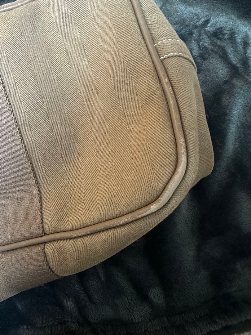 HERMES ヴァルパライソMM ブラウン スエード ハンドバッグ