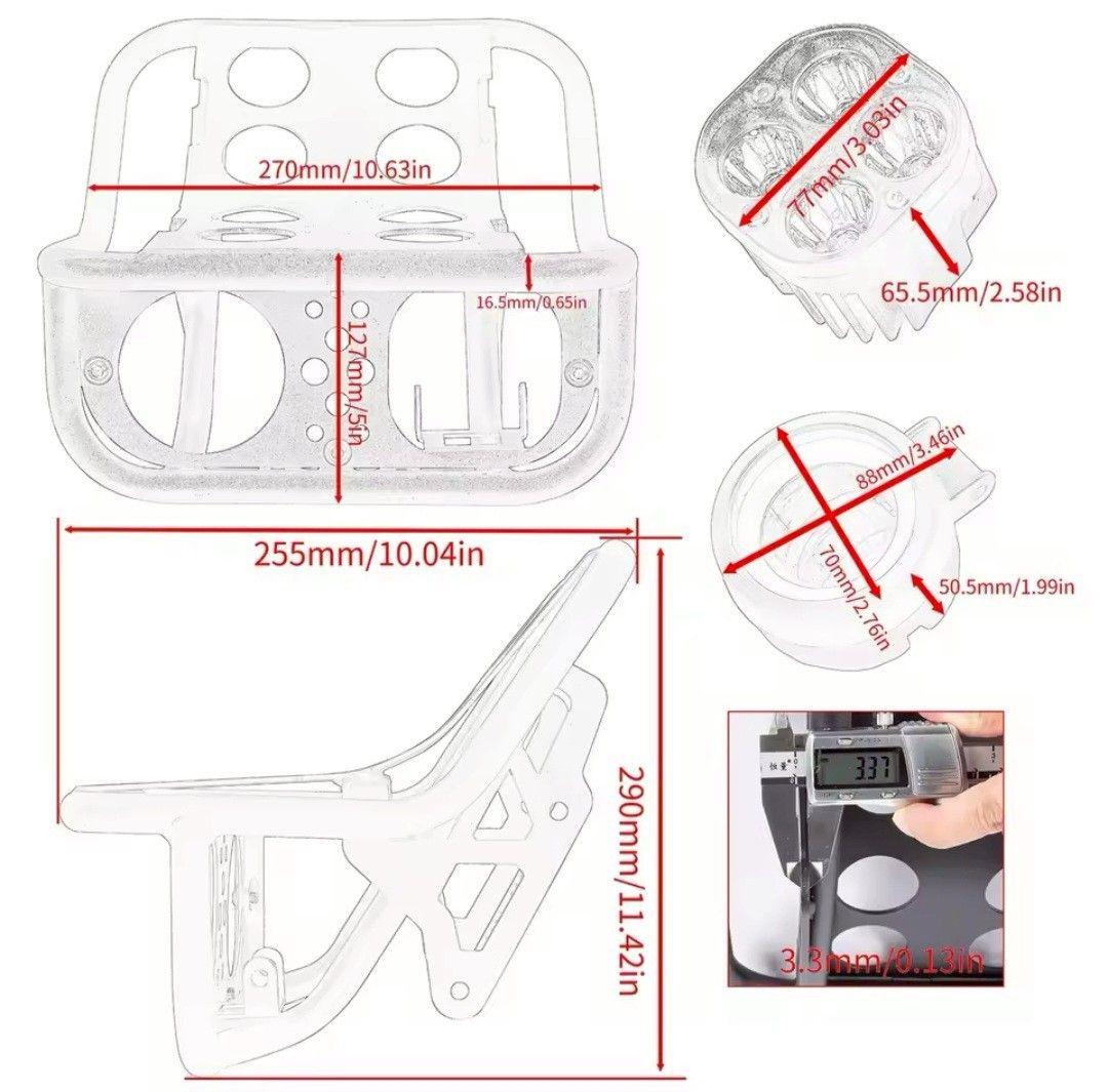 ハンターカブ CT125 LED デュアルヘッドライト フロントラック 一体型