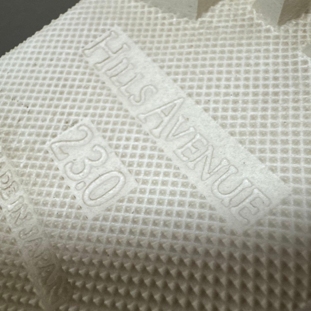 極美品ヒルズアヴェニュー ボア厚底 ローファータンクソール ストーミ アイボリー