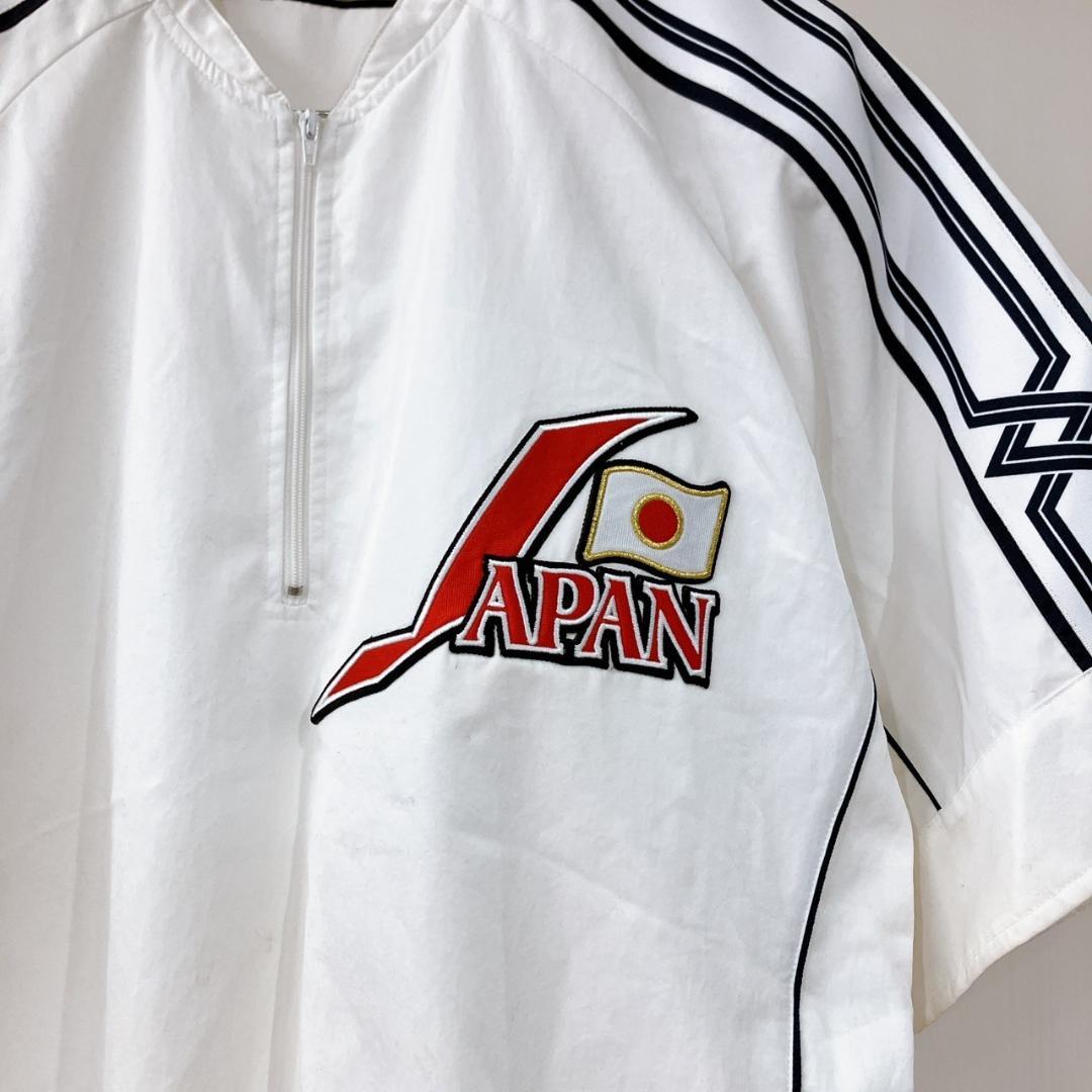 【美品】　ミズノ　ハーフジップウィンドブレーカー 野球 日本代表 侍ジャパン