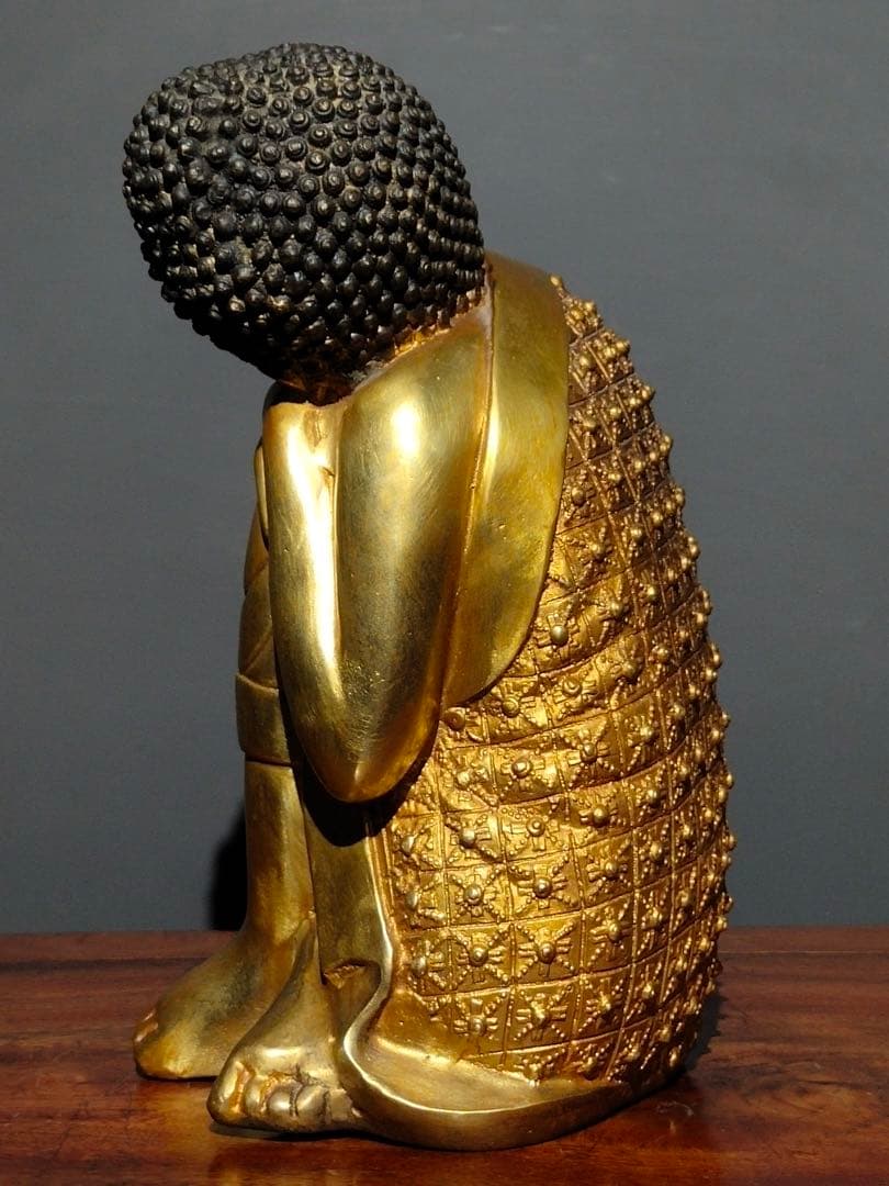 仏像　釈迦牟尼 純銅製 鎏金 置物　古美術　インテリア　逸品