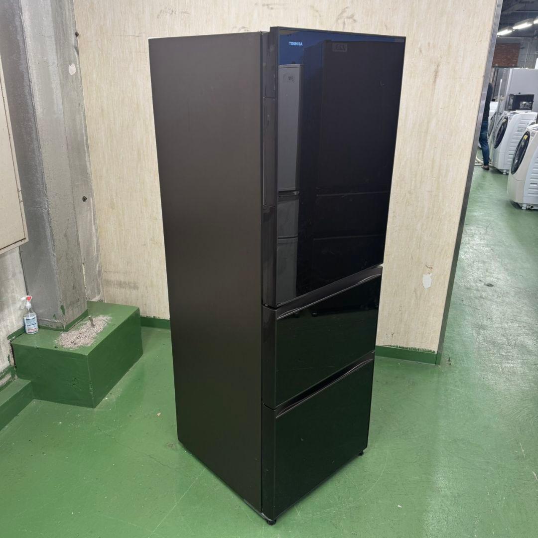 22C5送料設置無料☆東芝　自動製氷機能付き大型冷蔵庫　363L 洗濯機