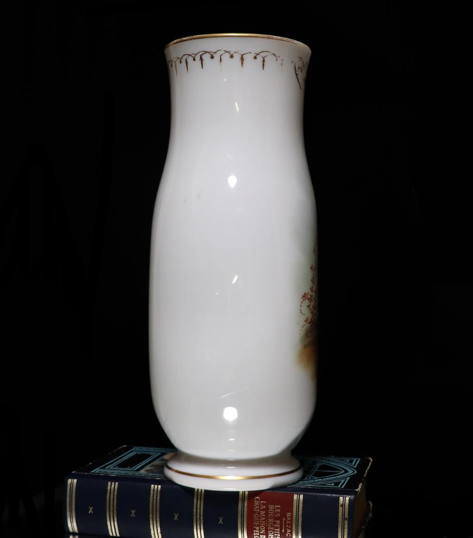 オールドバカラ 美術館級 至高の特大花瓶 オパーリンクリスタル製手彩色天使図飾壷