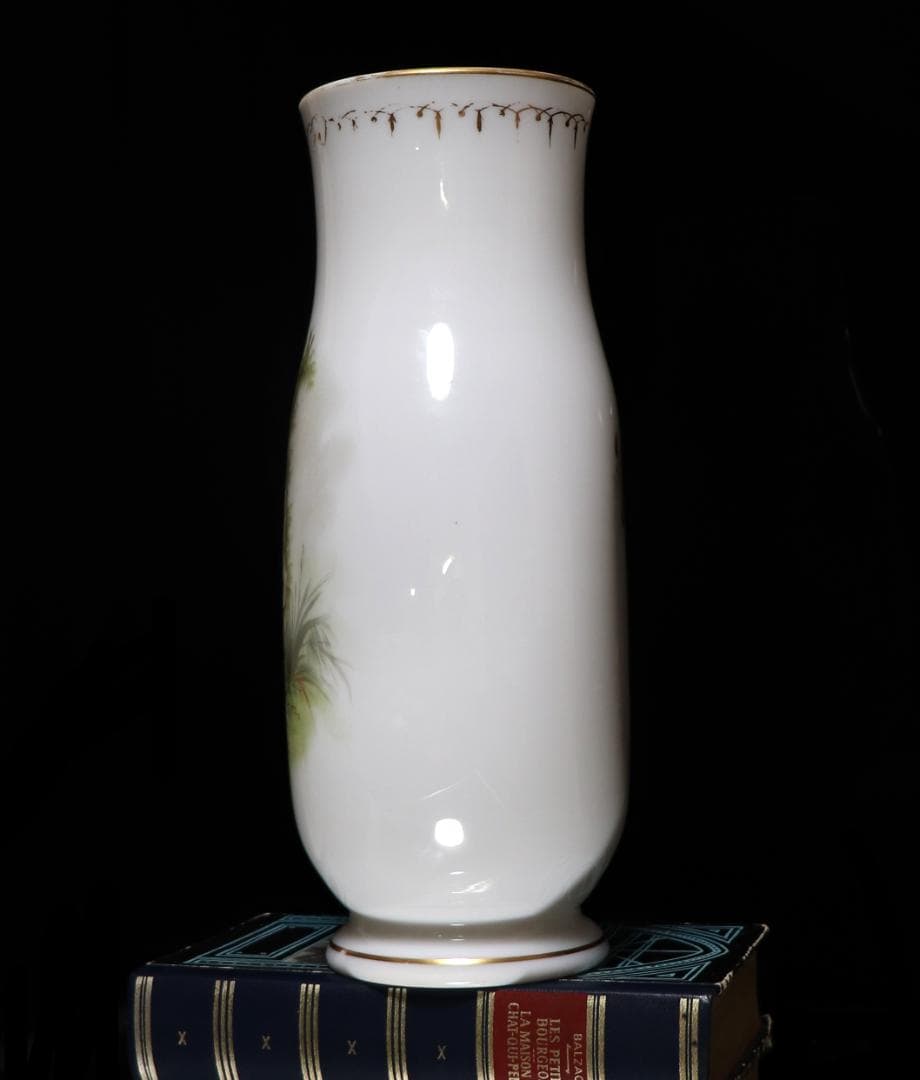 オールドバカラ 美術館級 至高の特大花瓶 オパーリンクリスタル製手彩色天使図飾壷