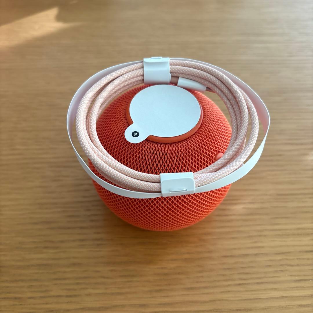 【美品】Apple Pod mini アップル スピーカー　オレンジ