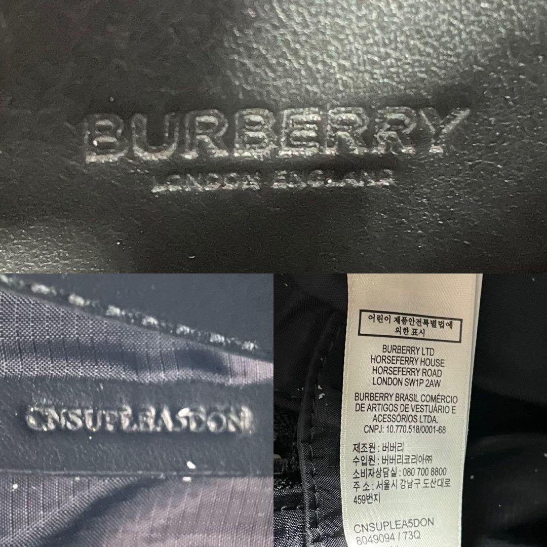 【大人気】BURBERRY ボディバッグ クロスボディ ウエストポーチ ロゴ 黒