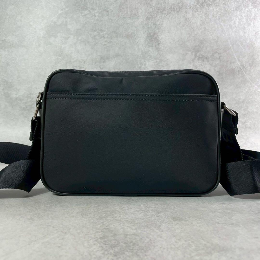 【大人気】BURBERRY ボディバッグ クロスボディ ウエストポーチ ロゴ 黒