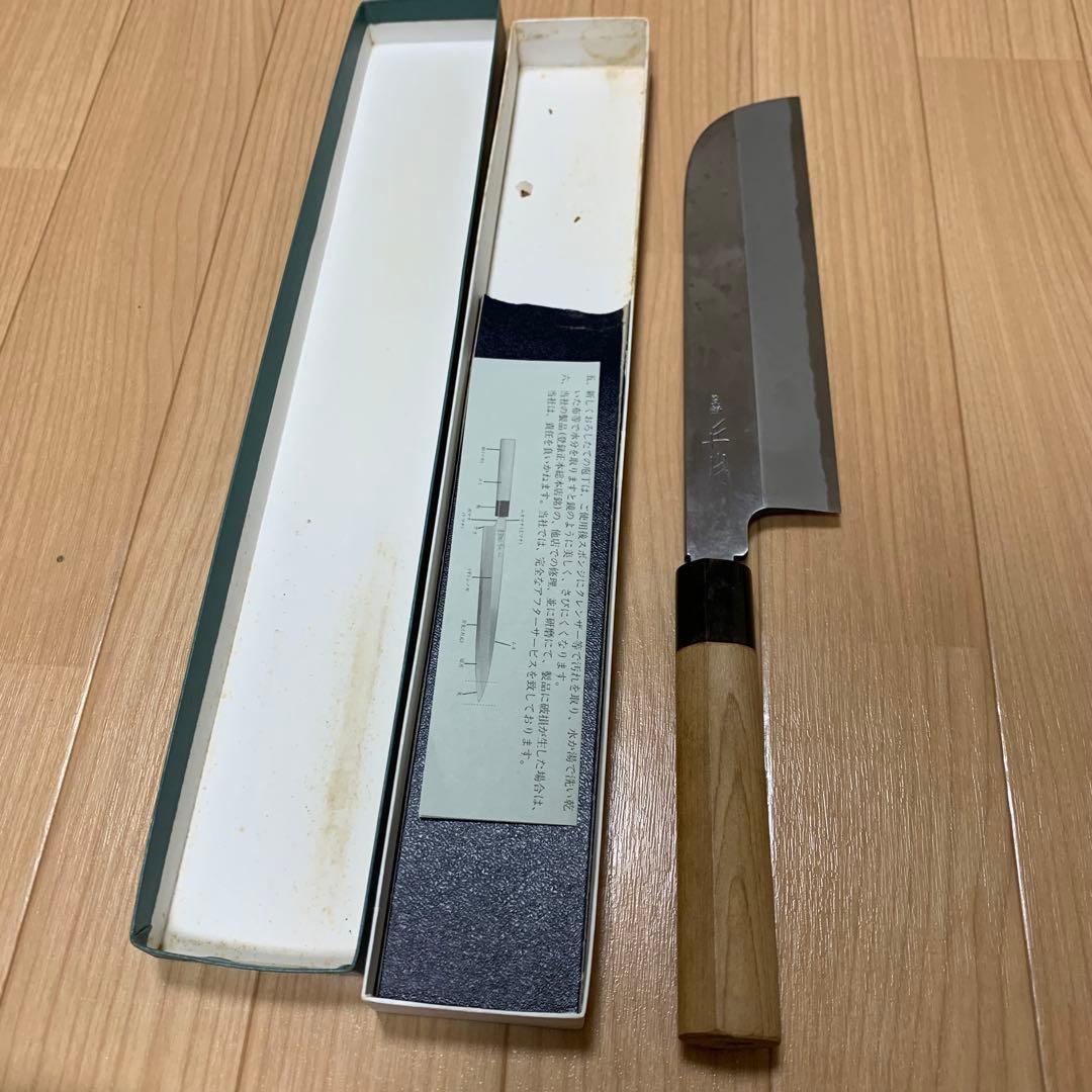 正本　総本店　鎌形　薄刃包丁　8寸