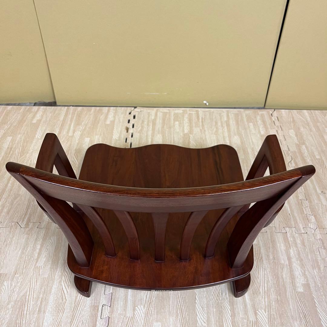 超希少　☆程度良好☆　大塚　ヴァン　回転式　ローチェア　天然木　ブラウン