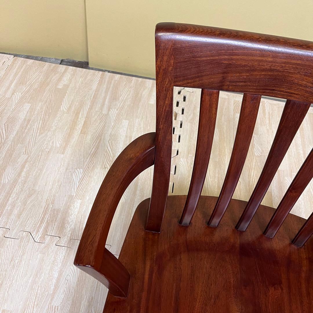 超希少　☆程度良好☆　大塚　ヴァン　回転式　ローチェア　天然木　ブラウン