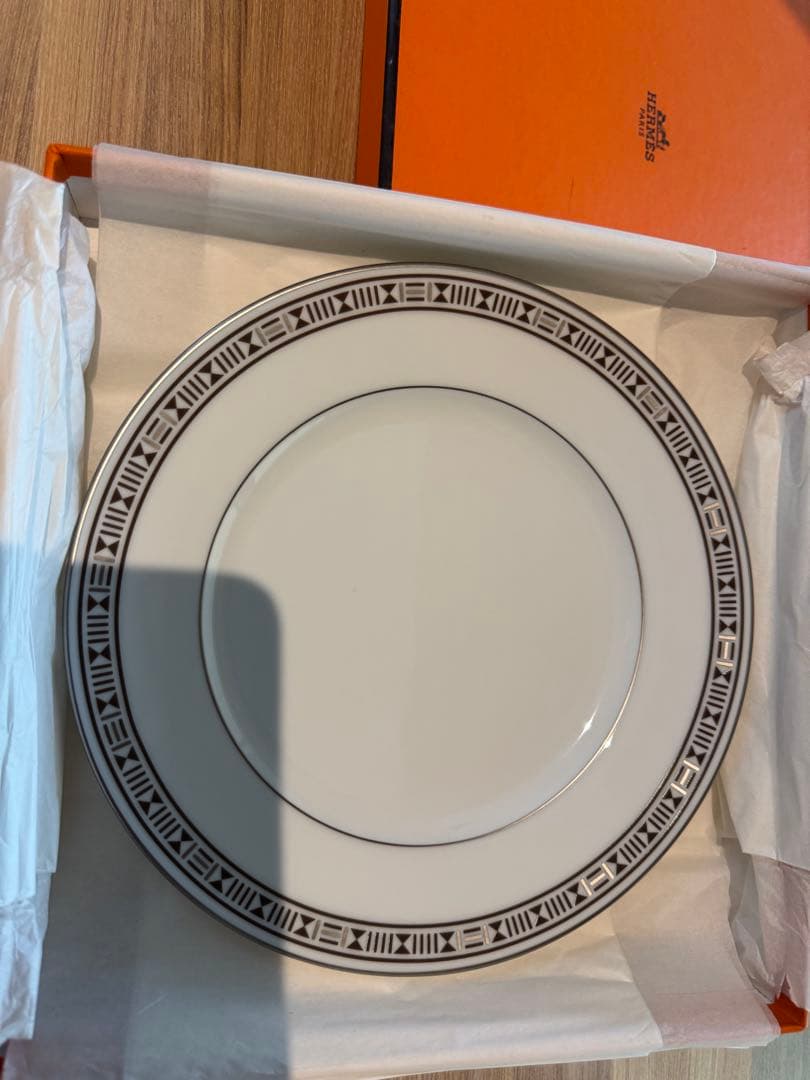 【希少】エルメス HERMES エーゲソレイユ お皿 サン・ルナのペアセット