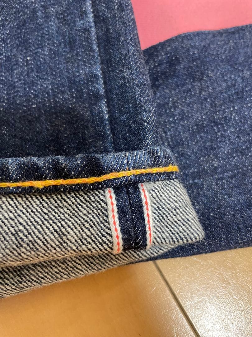 EVISU No.2 Lot.2000 W38×32 ピンク大黒　日本製　カモメ