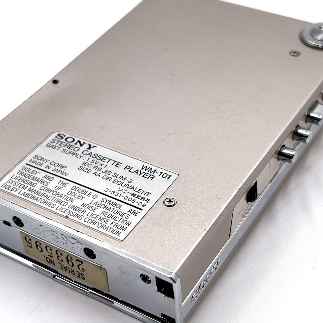 【美品・動作品】 SONY WM-101 カセットウォークマン　音出しOK
