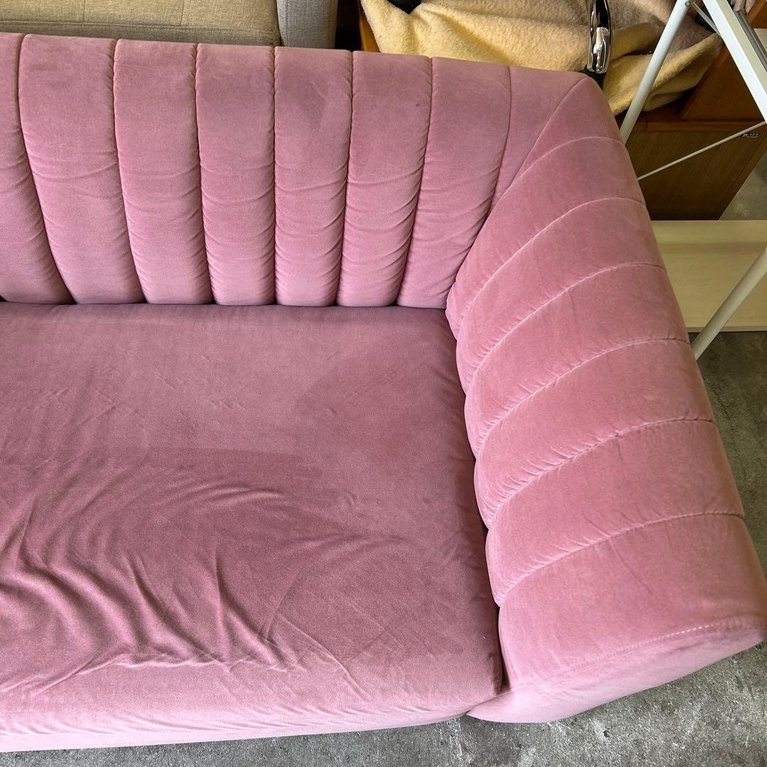 Francfrancシュエット ソファ 2S ピンク