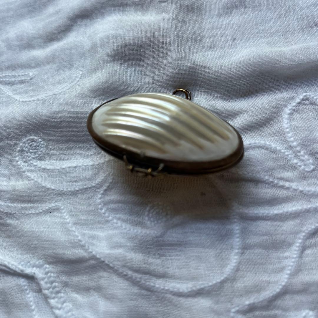 フランスアンティーク　シェルケース　マザーオブパール　ロザリオケース