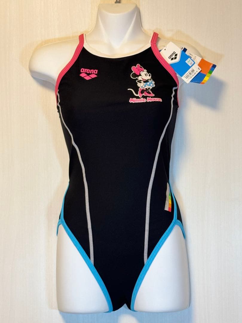 arena ×ディズニー長持ちタフスーツ競泳水着DIS-6353W L BKPT