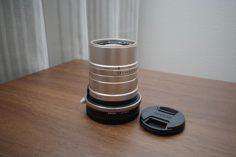CONTAX Sonnar 90mm + KIPON Leica Lアダプター
