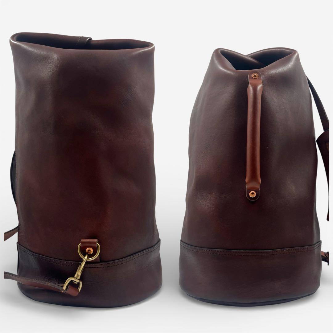 【美品】 vasco ダッフルバッグ 2way ブラウン オールドオイル レザー