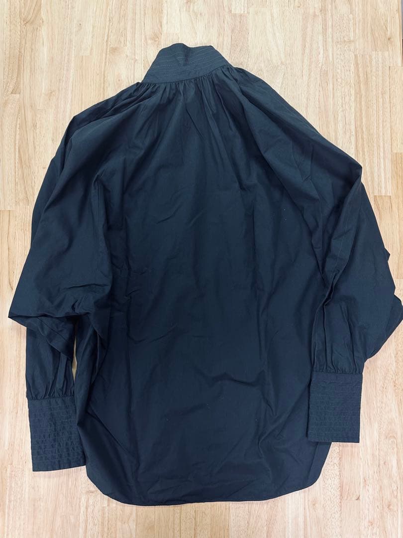 PATOU ペインターブラウス 黒 サイズ34