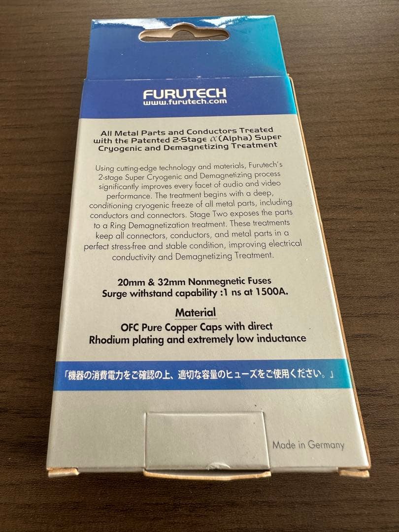 新品 FURUTECH TF-3.15A 32mm