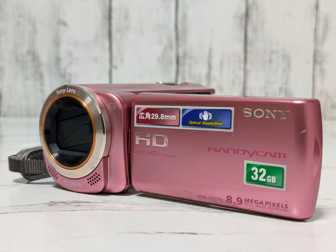【大人気】SONY　HDR-CX270V　ピンクカラー