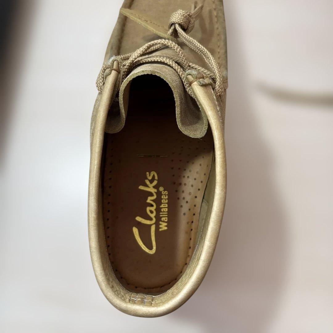 [美品]Clarks ワラビー　ブース　ベージュ　29cm（UK11)