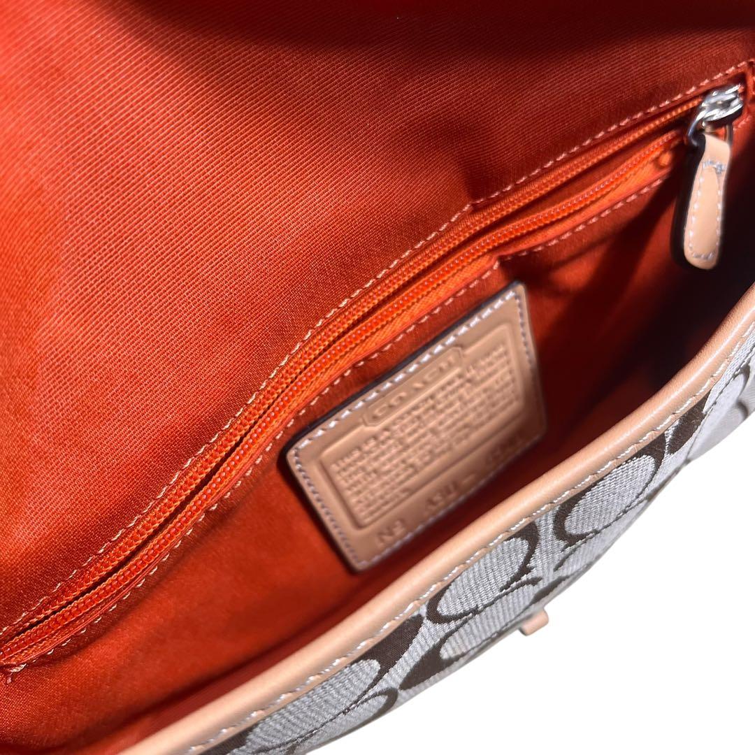 COACH シグネチャー　ワンショルダー　アクセサリーポーチ　バッグ　6348