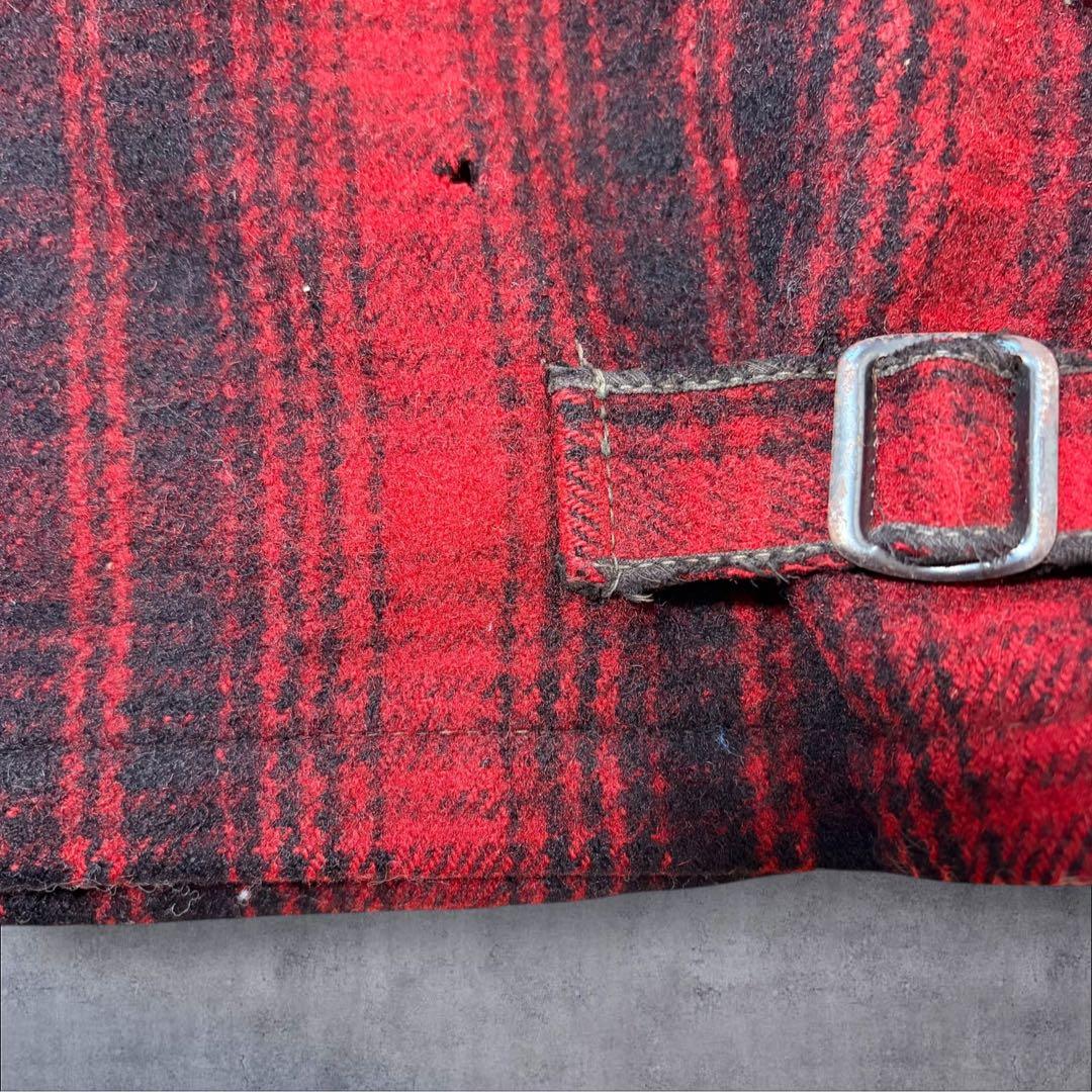 R*離様 【Woolrich】50s60sヴィンテージ黒タグチェック柄マッキーノ