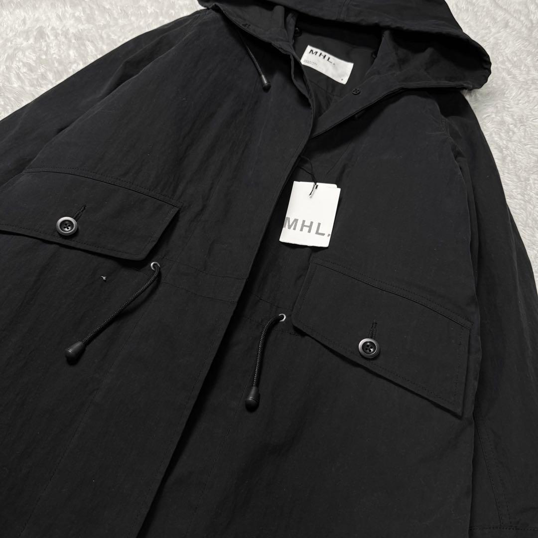 【新品タグ付き】マーガレットハウエル　長袖中綿ライナー付きモッズコート2黒