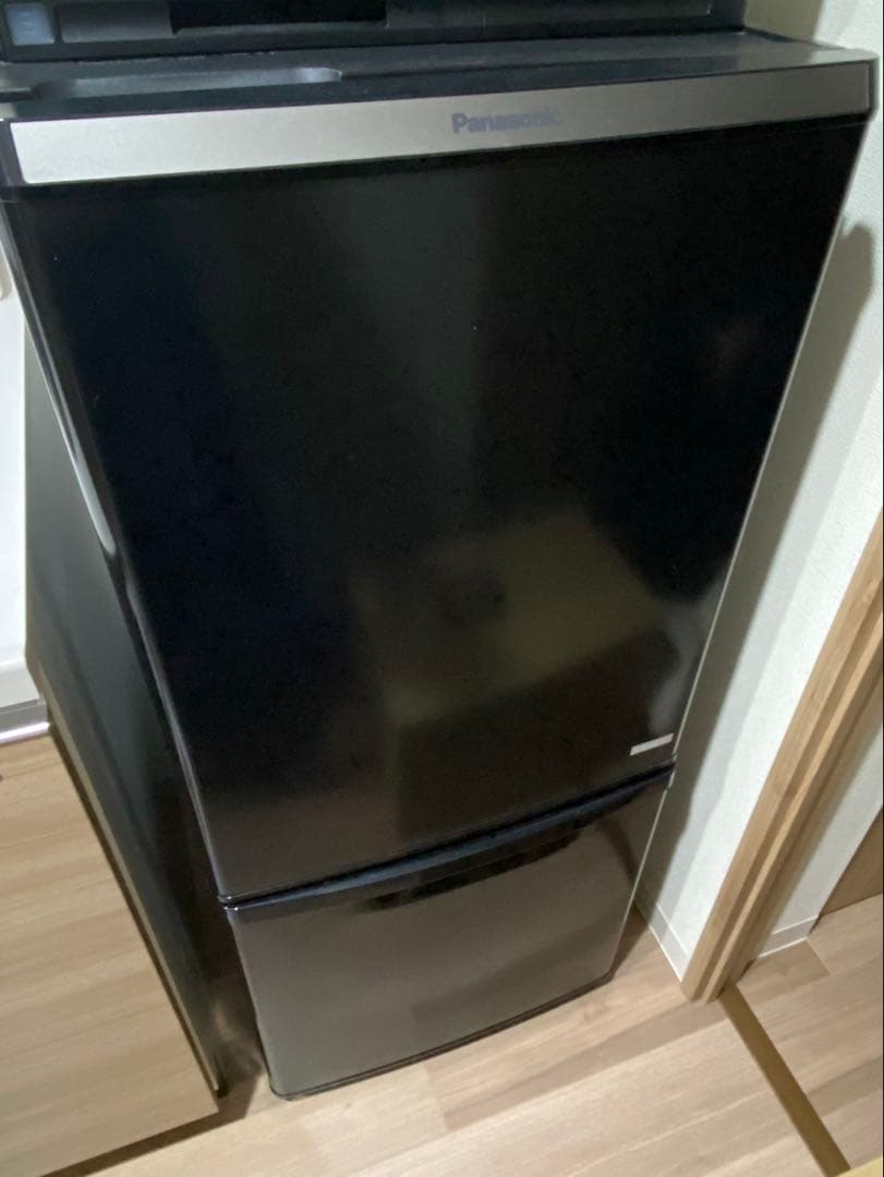 Panasonic ブラック冷蔵庫 2ドア前開き