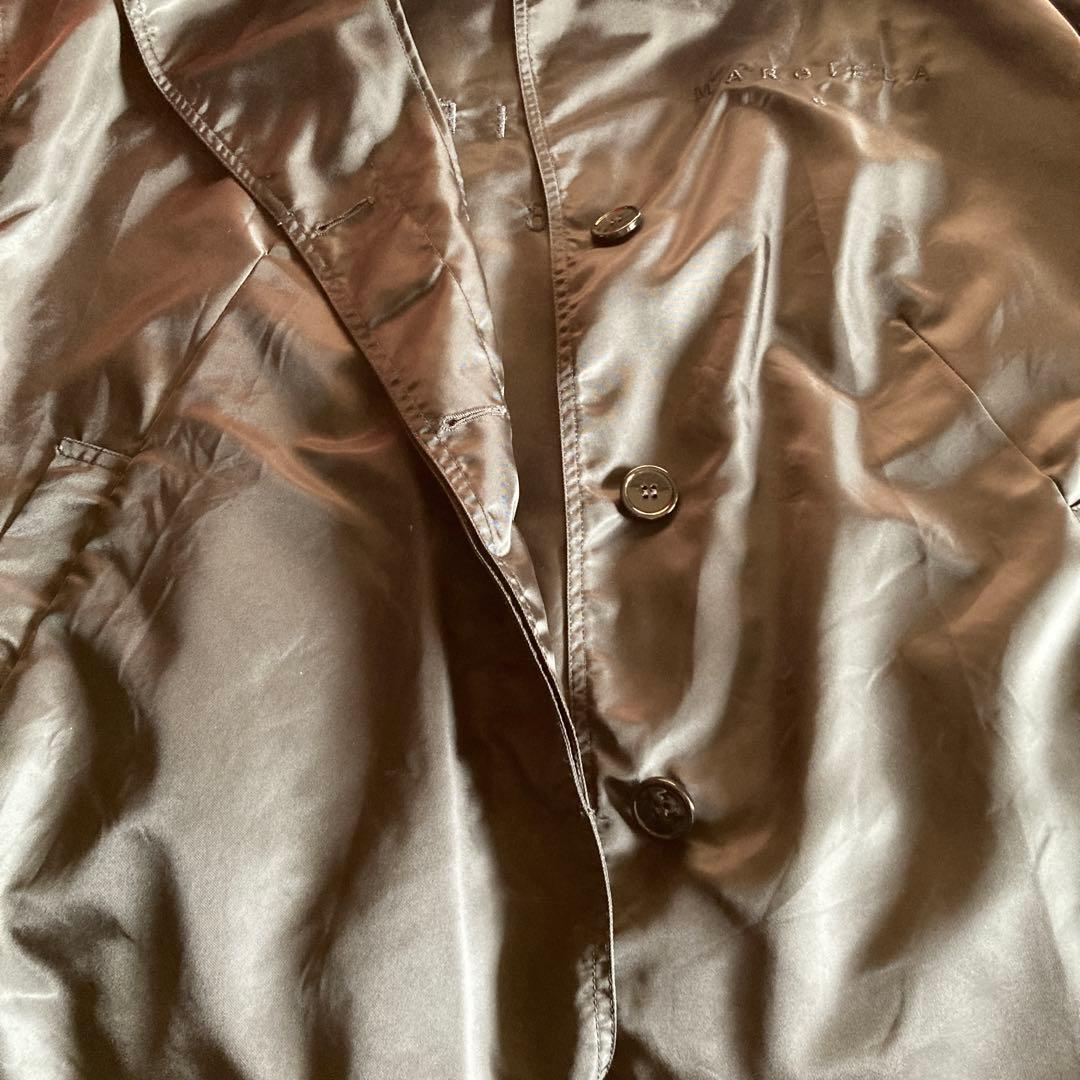 mm6マルジェラ ナイロンロゴ刺繍 コート　サイズ38