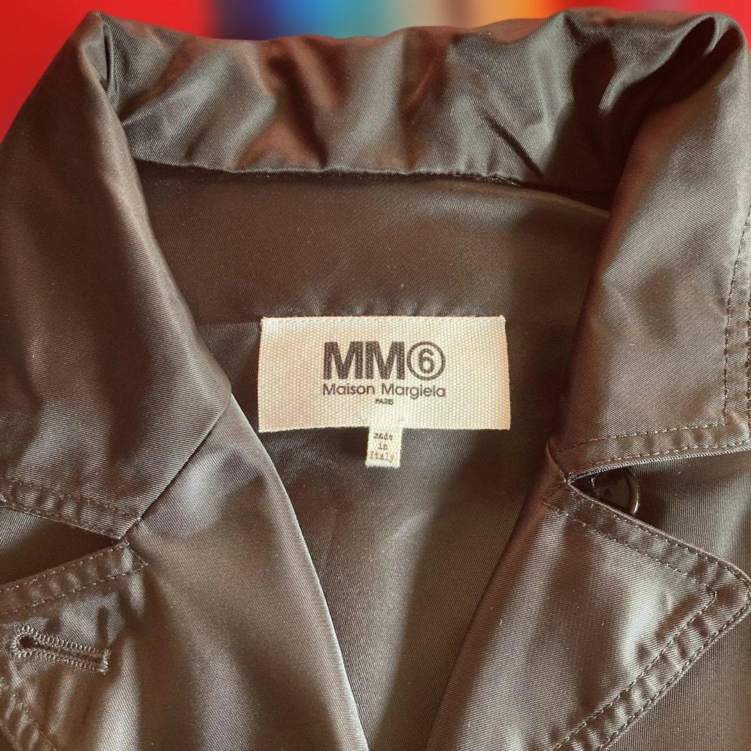 mm6マルジェラ ナイロンロゴ刺繍 コート　サイズ38