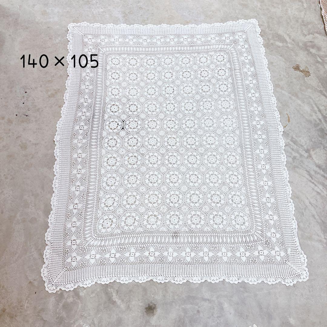 アンティーククロス 大判 カーテン クロッシェ