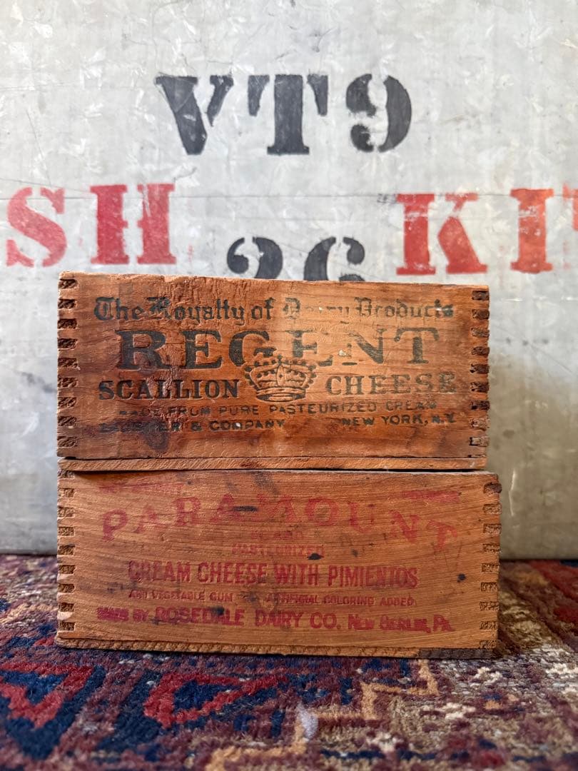アンティーク雑貨 Vintage Cheese Box