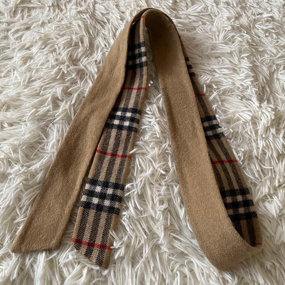【美品✨】バーバリーロンドン カシミヤ混 ベルテッドコート ノバチェック 38