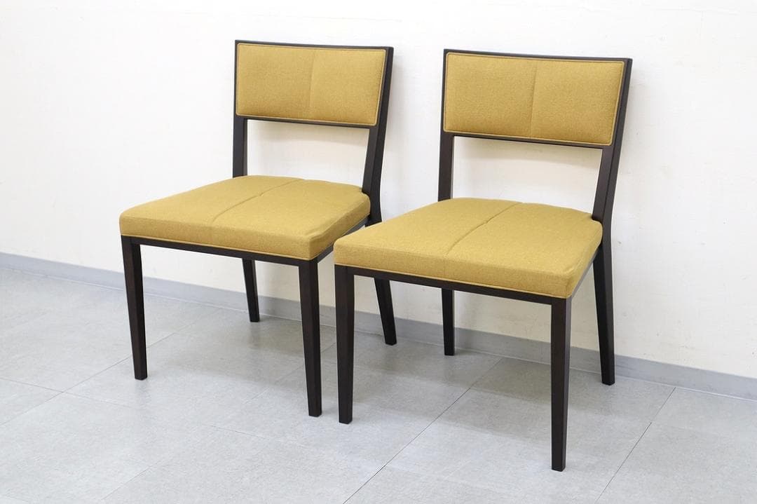 A②2脚セット 美品 TIME&STYLE ダイニングチェア 椅子 旭川家具