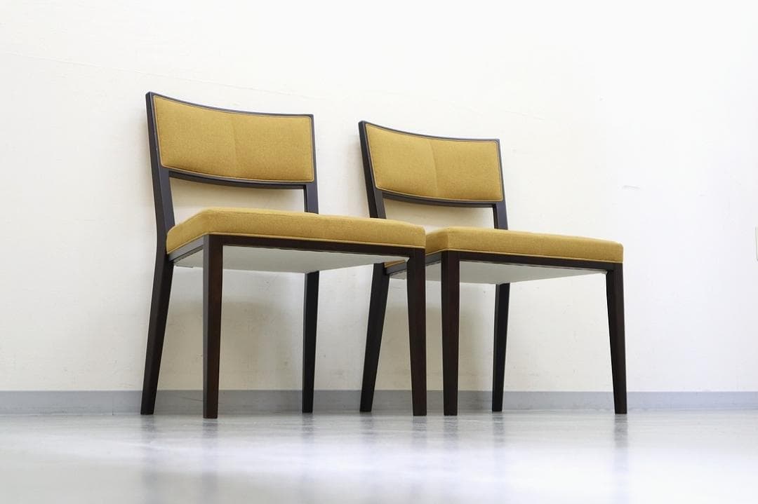 A②2脚セット 美品 TIME&STYLE ダイニングチェア 椅子 旭川家具