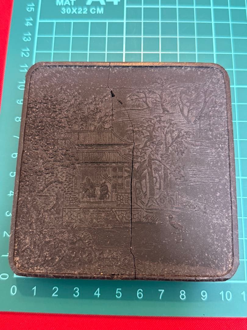 ジャンク品 ★☆ 中国墨 五石 鉄斎翁書画寶墨 油煙101 古梅園 書道 古墨