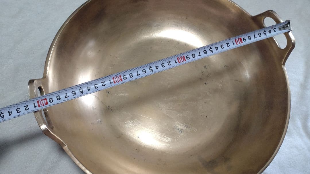 砲金製　天ぷら鍋　39cm　銅鍋