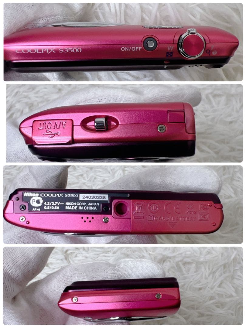 動作確認済✨Nikon COOLPIX S3500 ピンク デジカメ 付属品多数