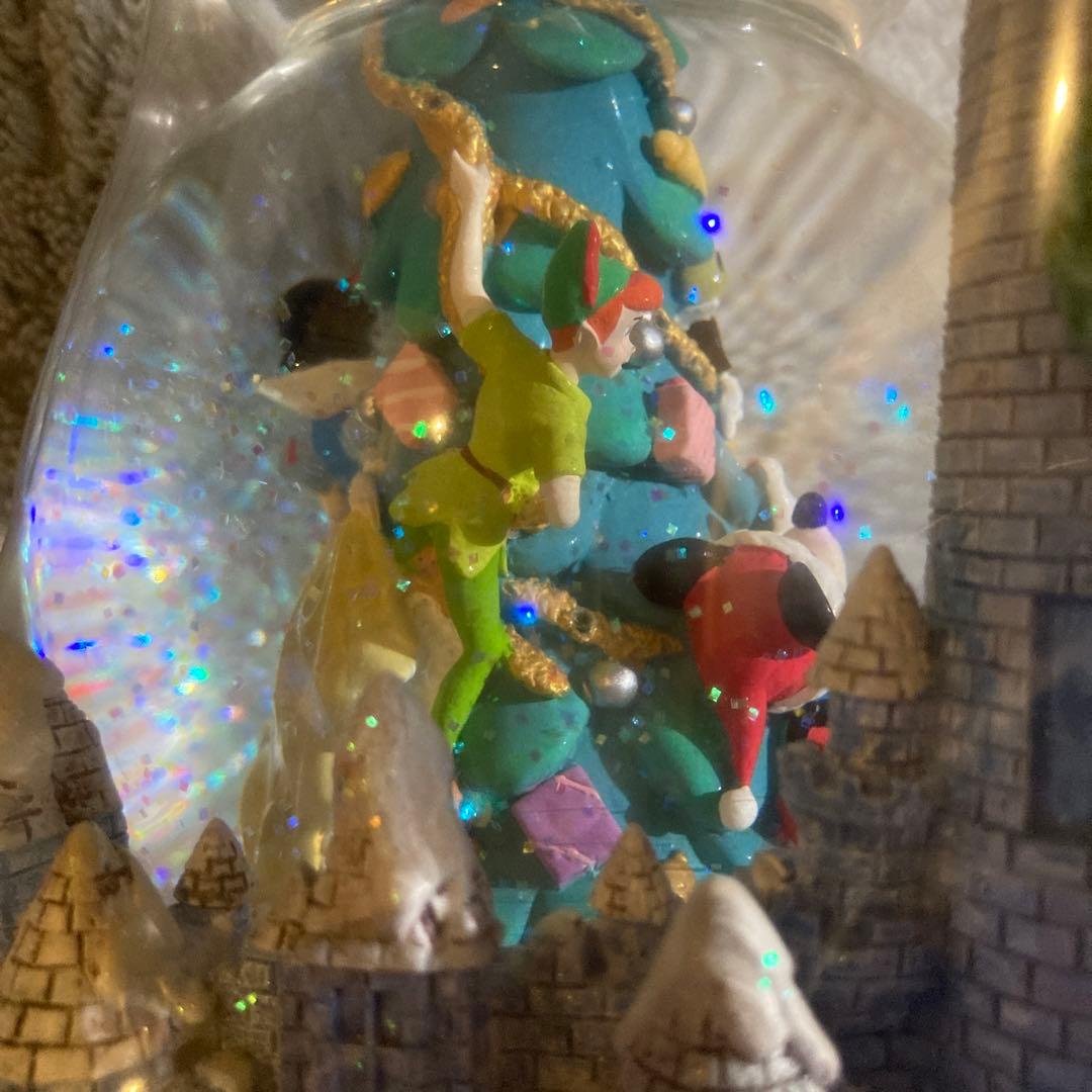 ディズニー　スノーグローブ　スノードーム　オルゴール