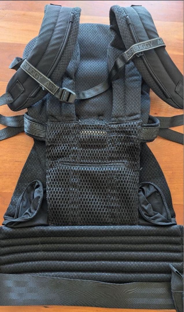 U様　エアバギー　抱っこ紐（メッシュカバーあり）ブラック