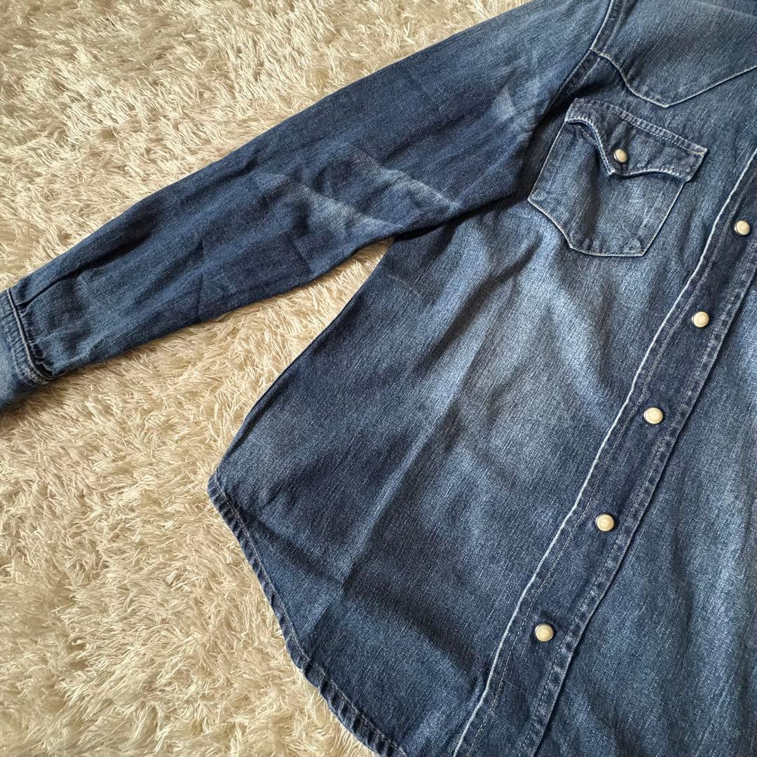 ラルフローレン ウエスタン ダンガリーシャツ デニム インディゴ サイズ4