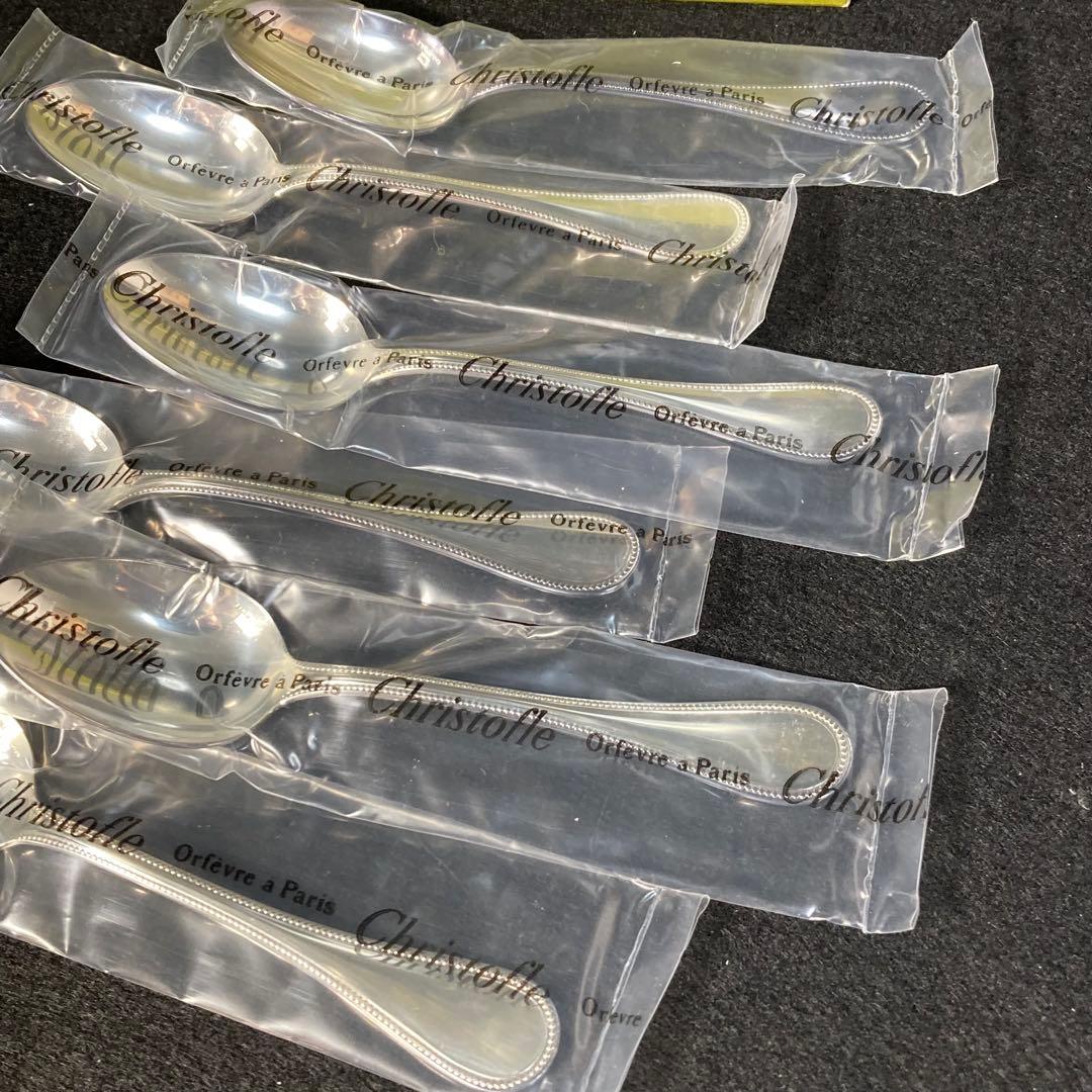 新品　未使用品　未開封　クリストフル パール スプーン6本セット