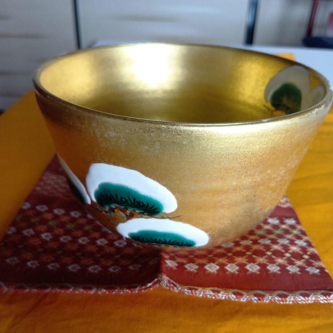 金砂子の抹茶碗