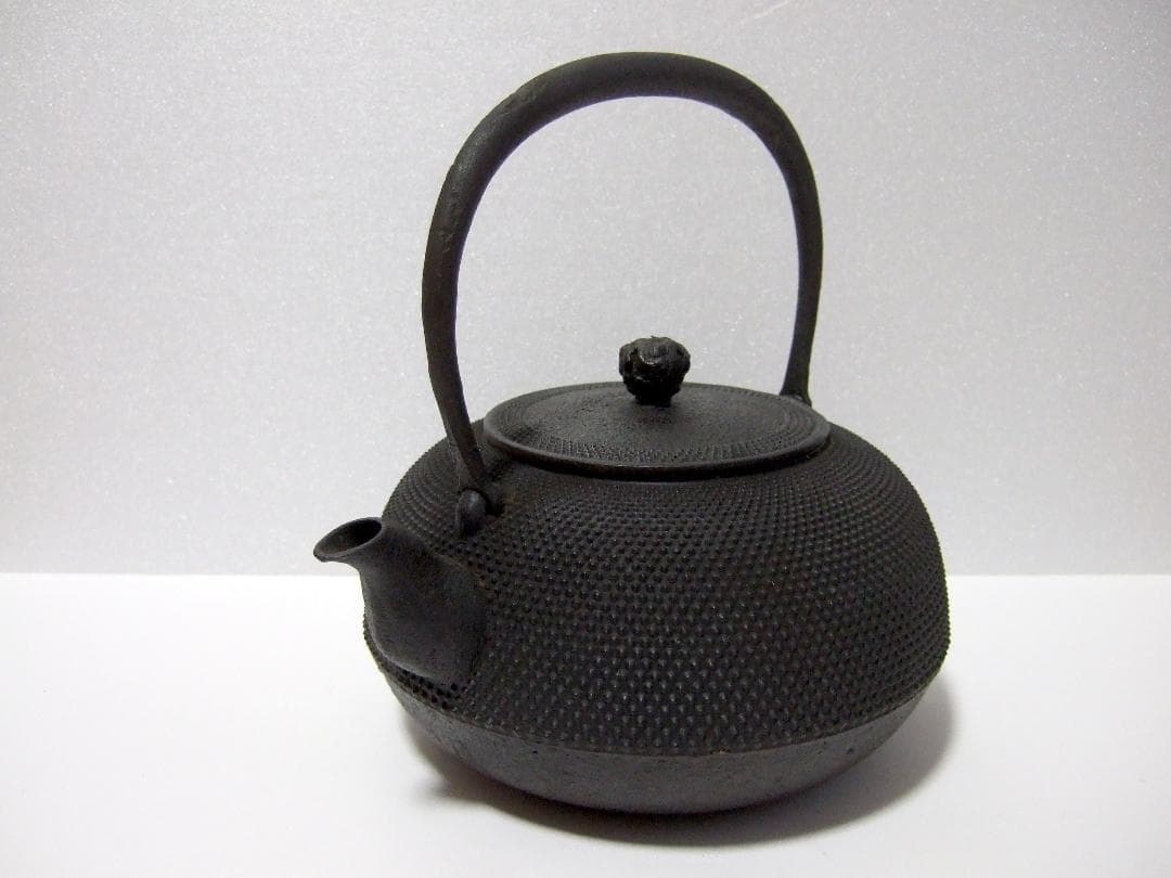 【未使用】南部鉄器 鉄瓶 あられ